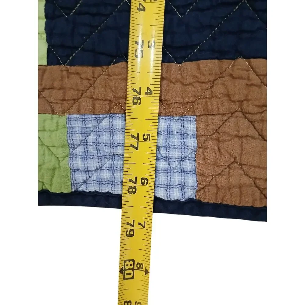 RARE Pottery Barn Dinosaur QUEEN Quilt Blanket Colorful Pop Art Patchwork Vintag